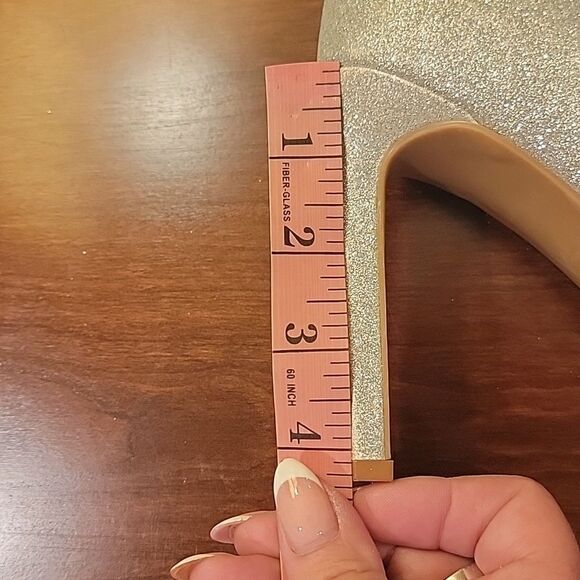 Nine West silver sparkle spike boots 8.5 - Picture 7 of 9